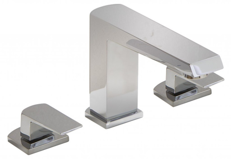 Смеситель для раковины на три отверстия, без донного клапана BelBagno ARL-LTF-CRM