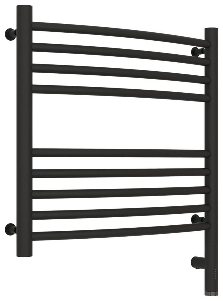 Полотенцесушитель электрический Сунержа Богема 3.0 выгнутая 500х500 МЭМ правый Тёмный титан муар