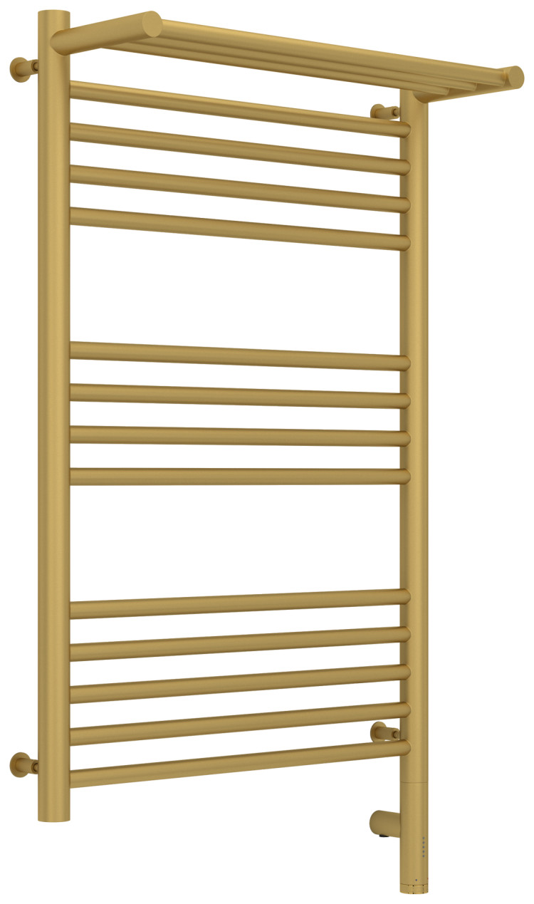 Полотенцесушитель электрический Сунержа Богема с полкой 3.0 800х500 / МЭМ правый Матовое золото
