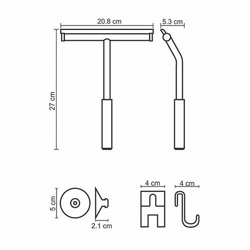 WasserKRAFT K-211 Скребок для душевой кабины