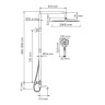 WasserKRAFT A188.117.127.010.CH Thermo Душевой комплект с термостатическим смесителем