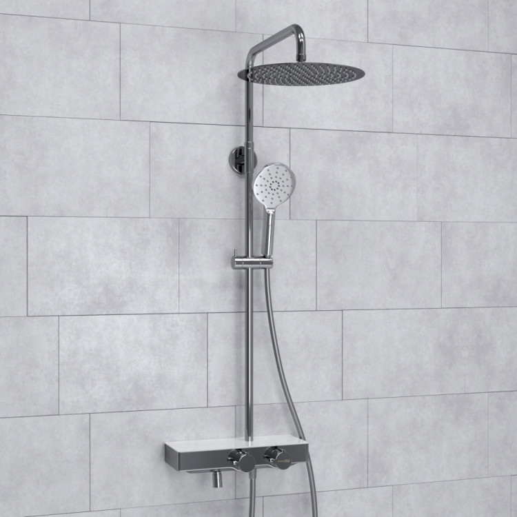 WasserKRAFT A113.116.127.CH Thermo Душевой комплект с термостатическим смесителем