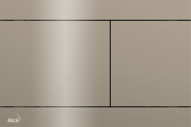 Кнопка управления для скрытых систем инсталляции, NICKEL-глянец Alcadrain FUN-N-P