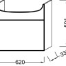 Мебель под раковину 60 см Jacob Delafon ODEON UP EB880-J5