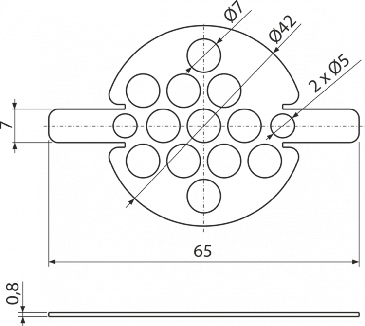 Pешетка (APZ2001, APZ2006) Alcadrain P183-ND