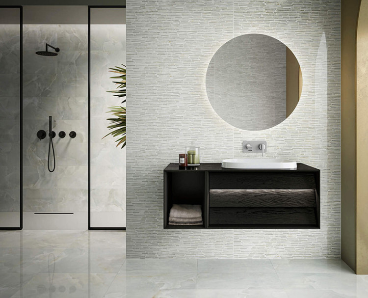 Набор встроенной душевой системы Origin, матовый черный