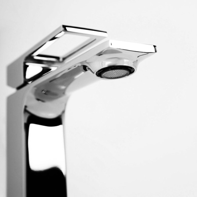 Смеситель для раковины без донного клапана Cezares LUC-LVM-CRM