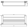 Полка для полотенец Cezares AM-M-078-CR
