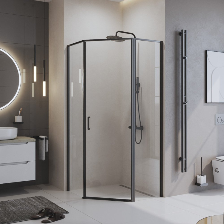 Душевой уголок BELBAGNO UNO-195-P-1 BelBagno UNO-195-P-1-80-C-Cr