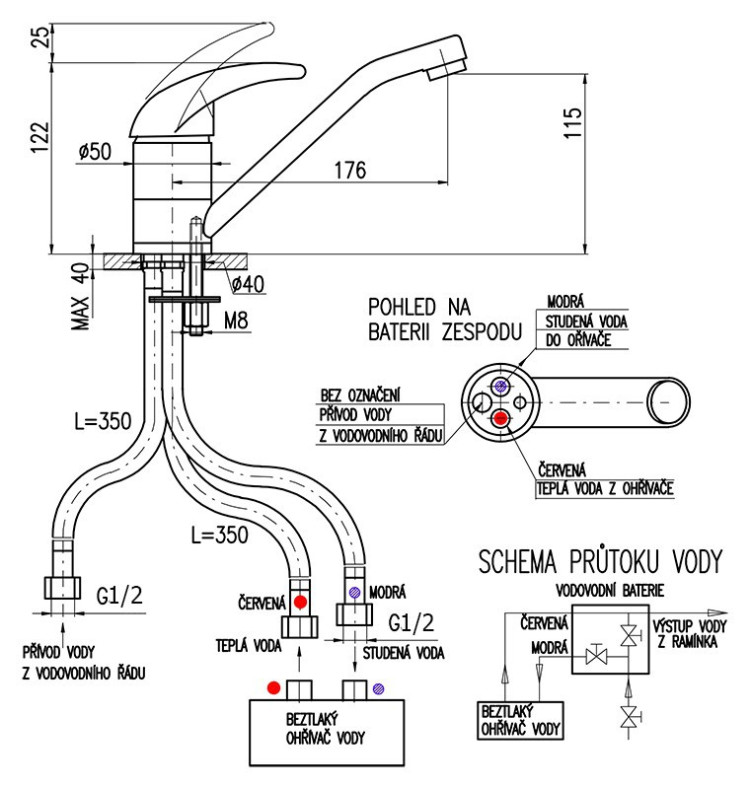 Смеситель для кухни Rav Slezak E415.5