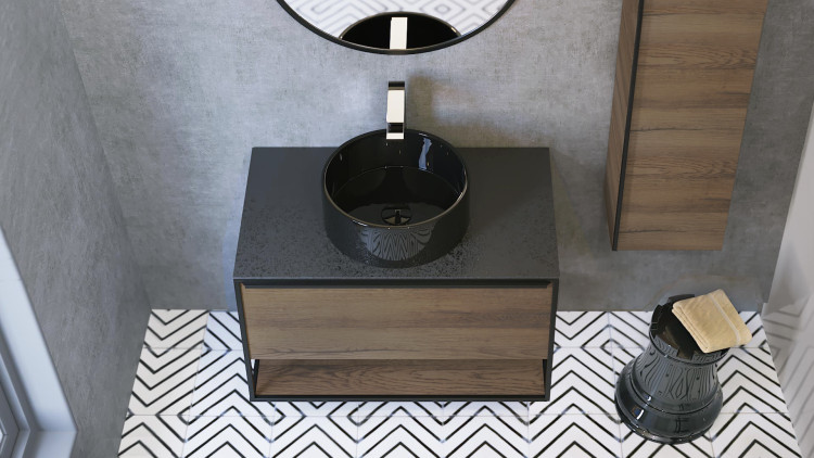 Комплект мебели для ванной Steal 90