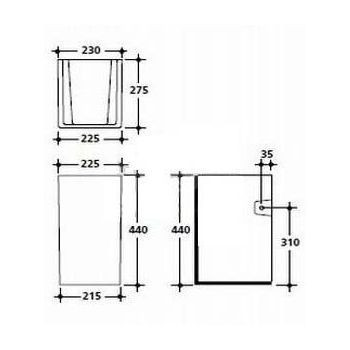 Полупьедестал Kerasan Cento 3575