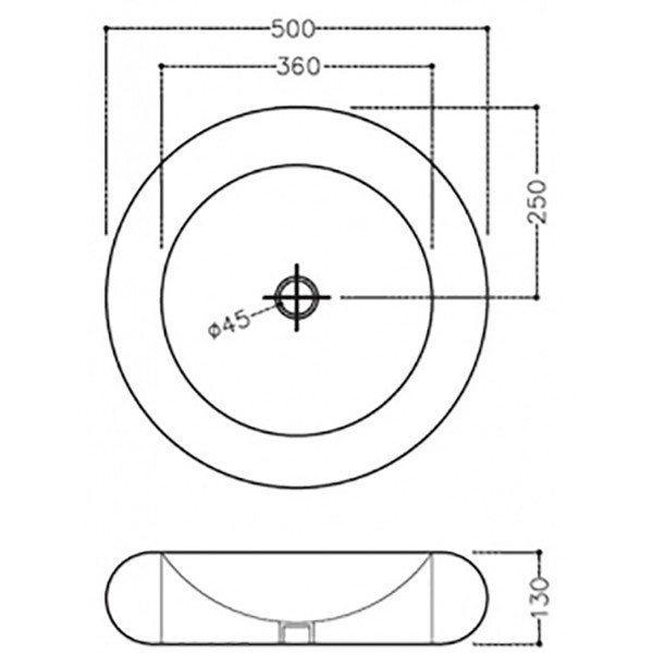 Раковина Jaquar Fusion 50 FSS-WHT-29901