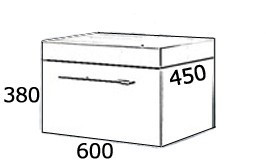 Тумба Astra Form Соло 60 выдвижной ящик