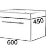 Тумба Astra Form Соло 60 выдвижной ящик