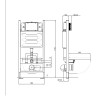 Инсталляция для подвесного унитаза (без верхней планки) Aquatek ECO Standart, 1130*500*100 мм + звукоизоляционная прокладка