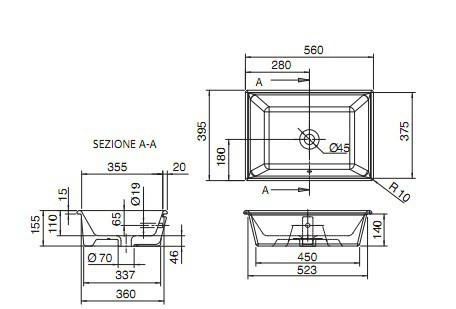 Раковина Scarabeo Gaia 8032