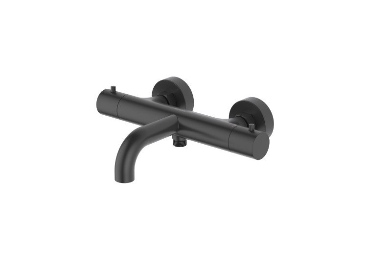 Термостатический смеситель для ванны Aquatek, матовый черный AQ1343MB ЕВРОПА