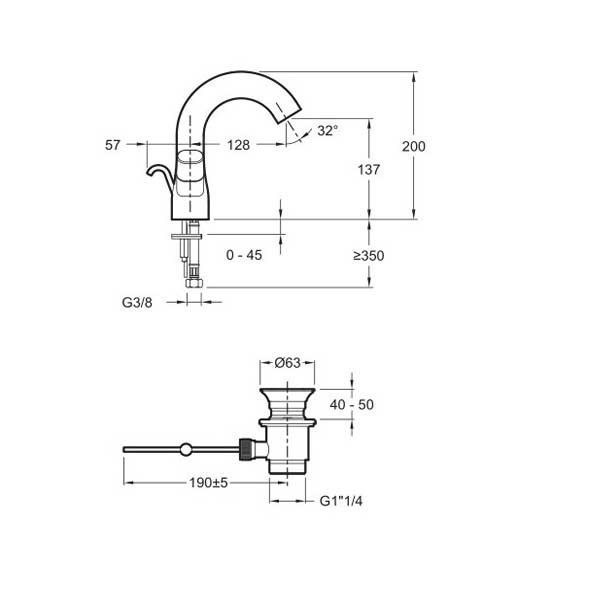 Смеситель для раковины Jacob Delafon Talan E10085RU-CP