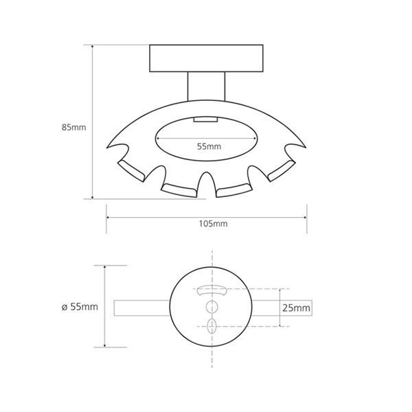 Держатель для зубных щеток Bemeta Dark 104110030