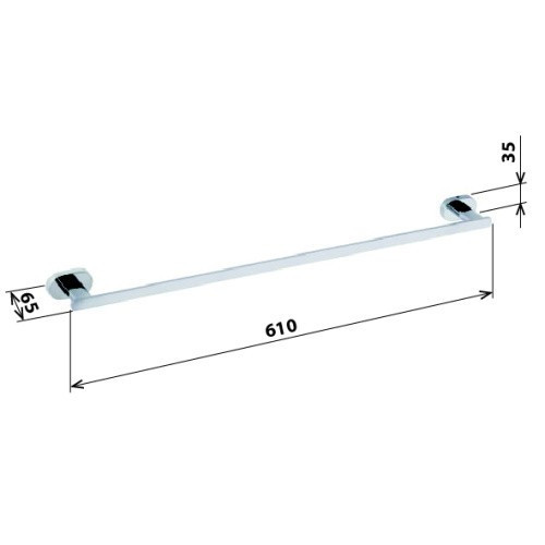 Держатель для полотенец Bemeta Oval 118404041