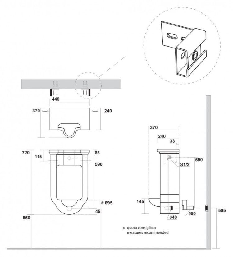 Писсуар Kerasan Waldorf 4130