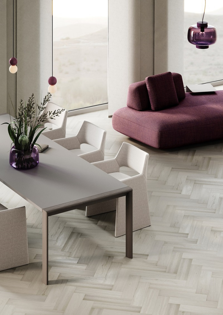 Кварцевый ламинат Fargo Herringbone Дуб Модена 44-4070-2