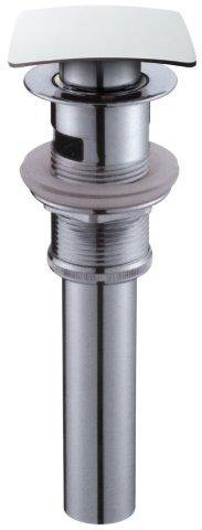 Донный клапан для накладной раковины с квадратной крышкой с системой Клик-клак с переливом Cezares CZR-SCQ-01