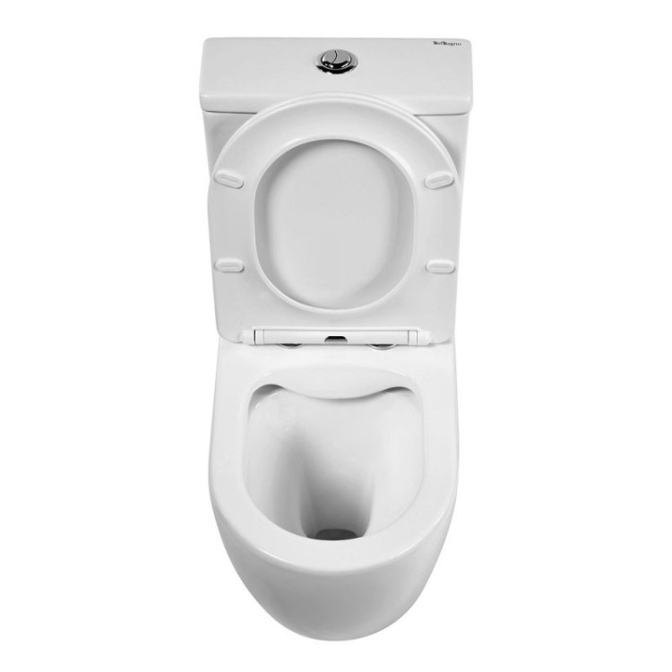 Сиденье дюропластовое с быстросъёмными петлями, механизмом Soft Close Cezares BB076SC