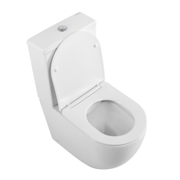 Сиденье дюропластовое с быстросъёмными петлями, механизмом Soft Close Cezares BB076SC