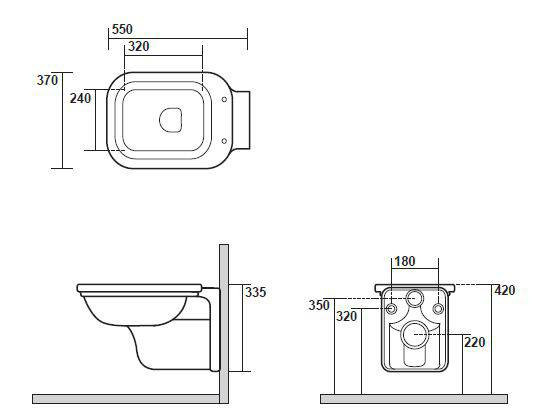 Унитаз Kerasan Waldorf 4115