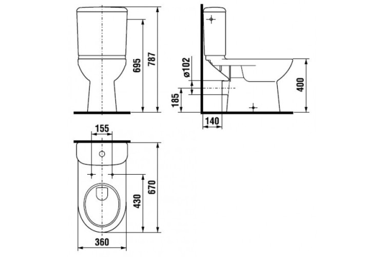 Унитаз-компакт Jika Olymp 2261.6