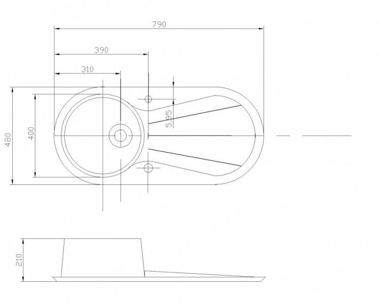 Кухонная мойка Акватон Паола