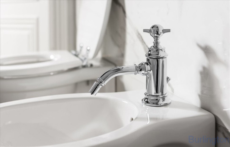 Смеситель однорычажный для биде, 1 отв, ручка - крестик, хром [ARC13 CHR]