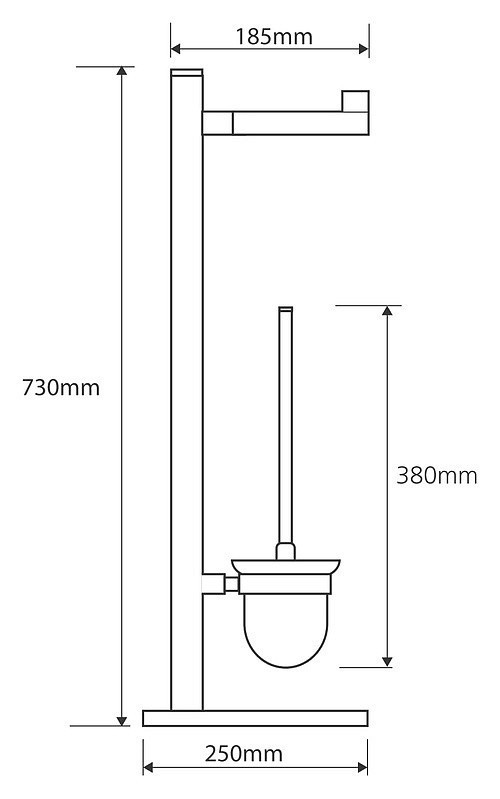 Стойка с держателем Bemeta Omega 104836012