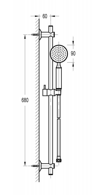 Душевой гарнитур Cezares ECO-SD-NOP