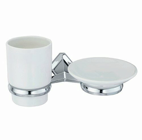 WasserKRAFT Aller K-1126C Держатель стакана и мыльницы