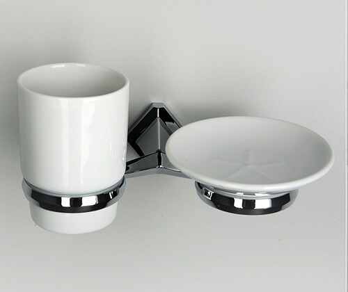 WasserKRAFT Aller K-1126C Держатель стакана и мыльницы