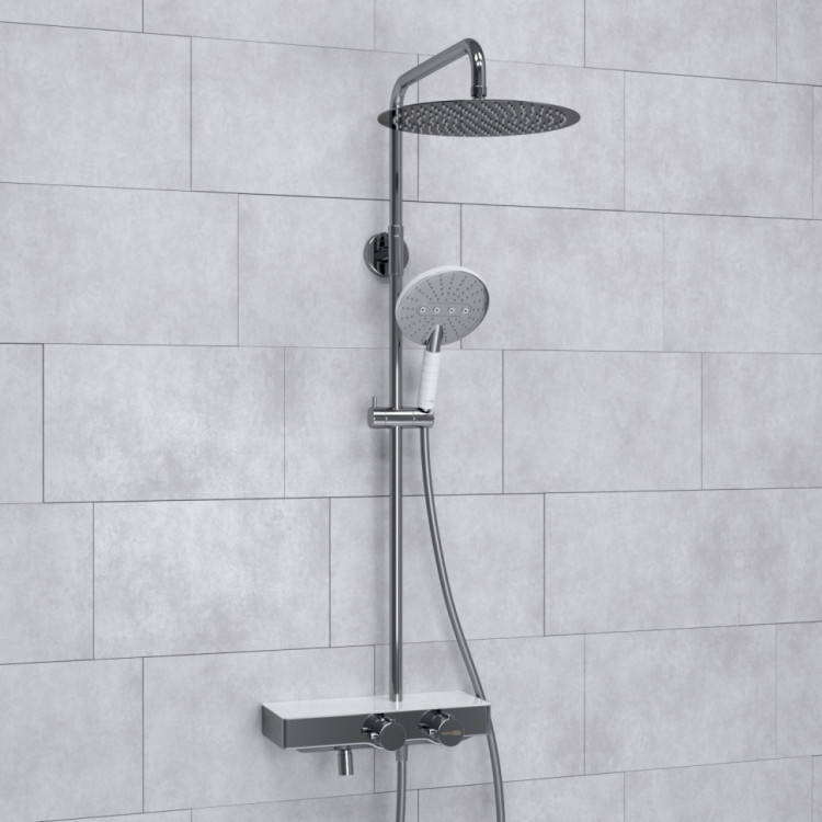 WasserKRAFT A113.116.059.CH Thermo Душевой комплект с термостатическим смесителем