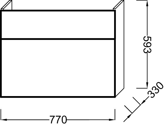 Подвесная тумба Jacob Delafon PRESQU'ILE EB927-J5