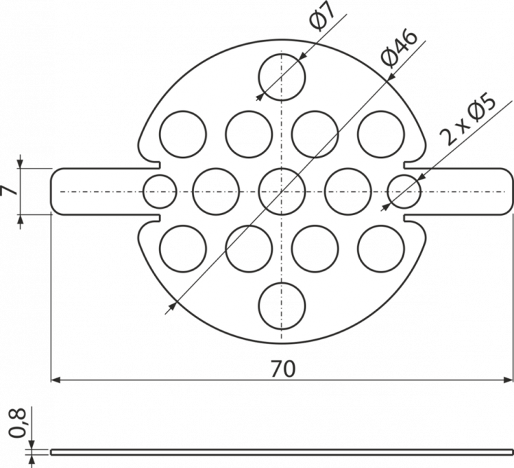 Pешетка (APZ2012, APZ2022) Alcadrain P184-ND