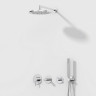 Набор встроенной душевой системы Origin, хром