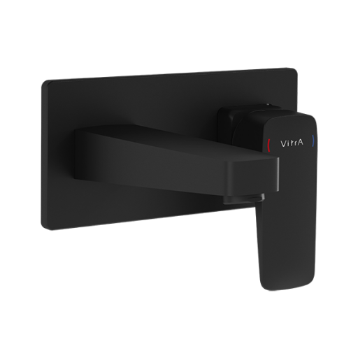 Встроенный смеситель Root Square для раковины, матовый черный