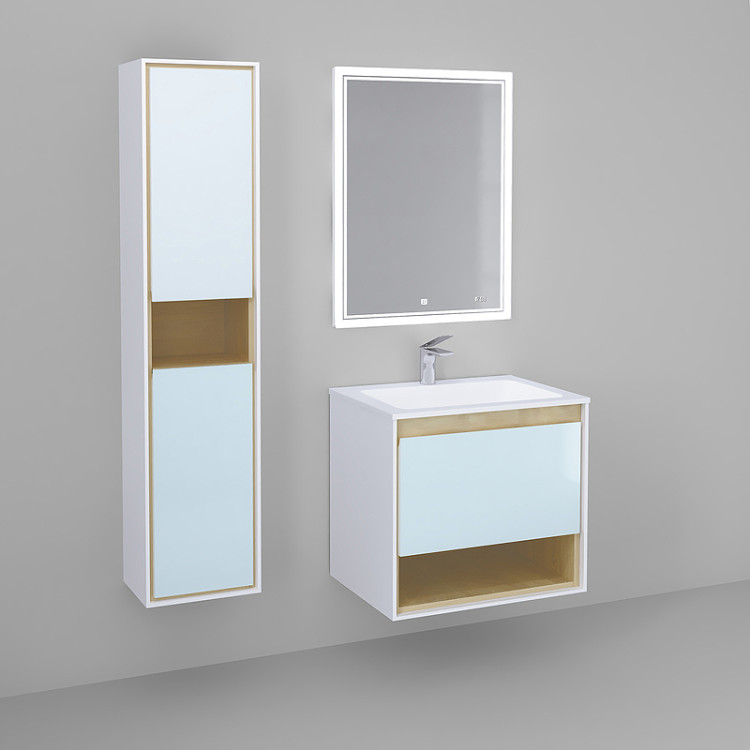 Комплект мебели для ванной Glass 65 подвесной