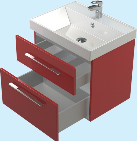 Тумба Astra Form Соло 60 ЦВ RAL два выдвижных ящика