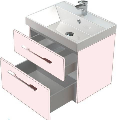 Тумба Astra Form Соло 60 два выдвижных ящика