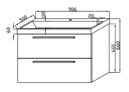 Тумба Kolpa San Jolie 90 под столешницу