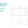 Ванна акриловая отдельностоящая Aquatek AQ-K27880