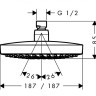 Верхний душ Hansgrohe Croma Select E 180 26524000