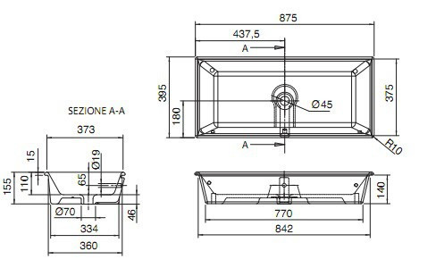 Раковина Scarabeo Gaia 8033
